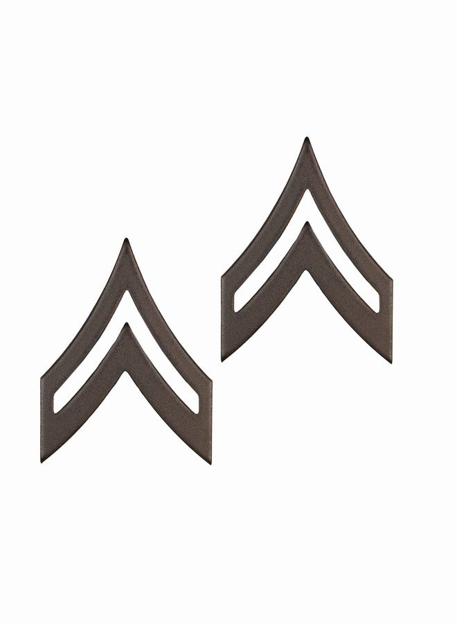 U.S. Army Corporal E-4 Black Metal